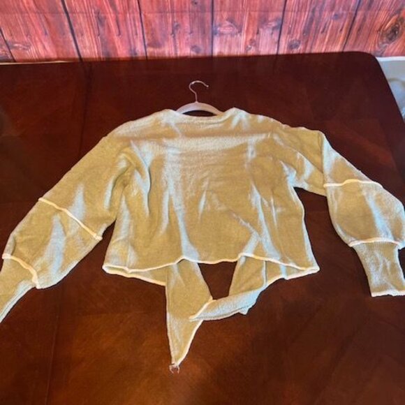 Promesa Womens Asymmetric Knit Cardigan Sweater green Acrylic & nylon - Picture 2 of 6